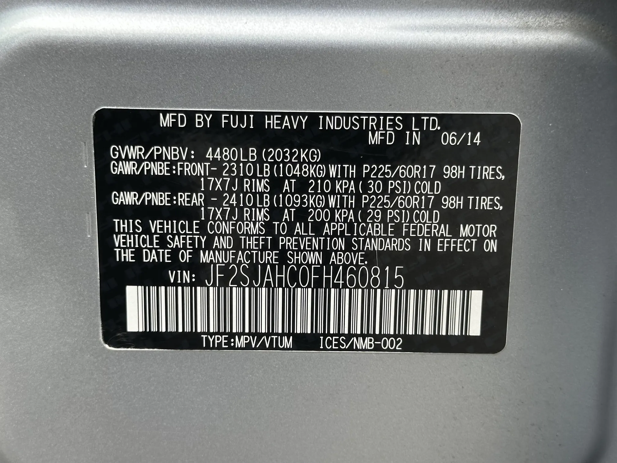 2015 Subaru Forester Limited - Silver