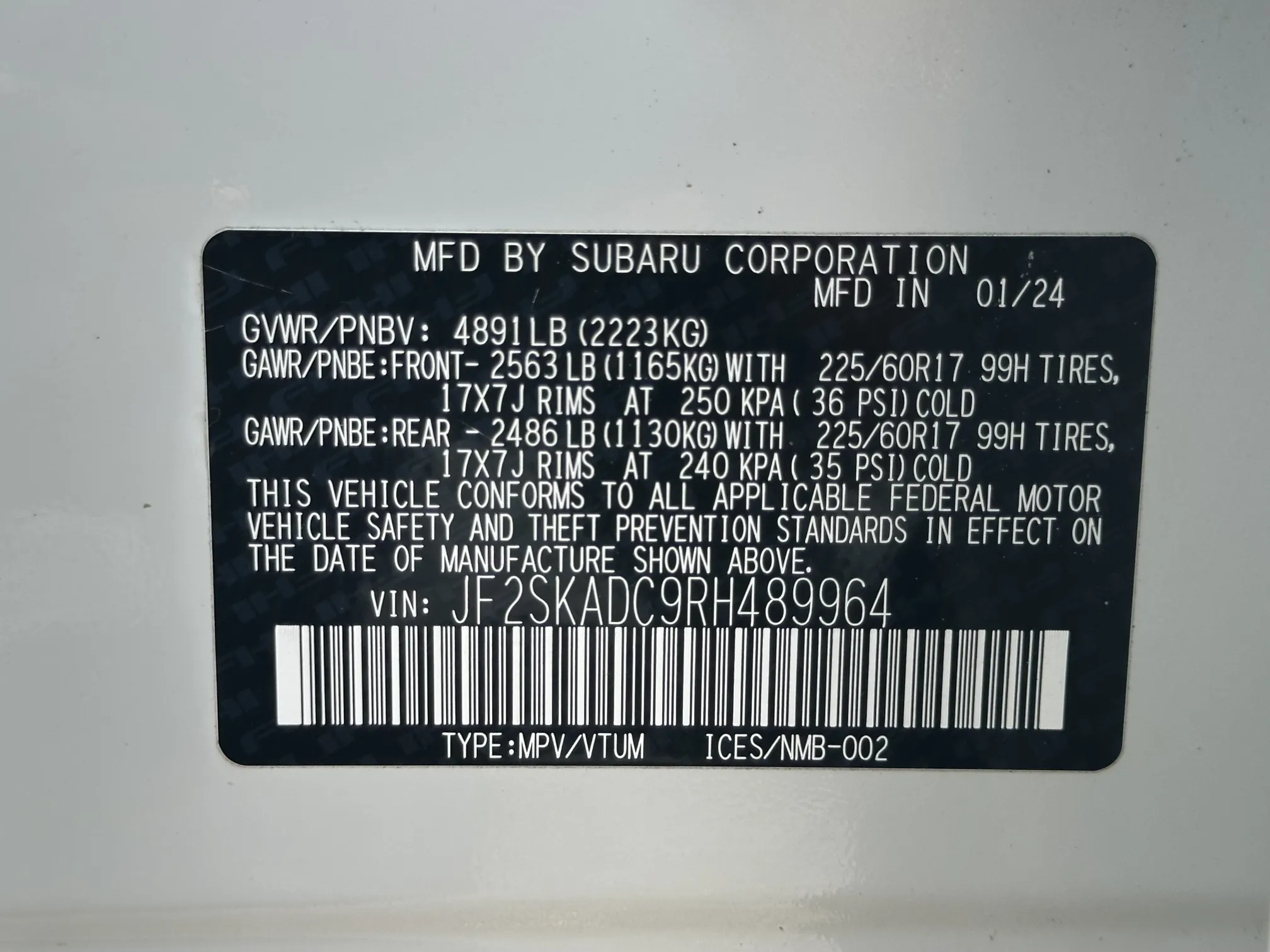 2024 Subaru Forester Premium - White